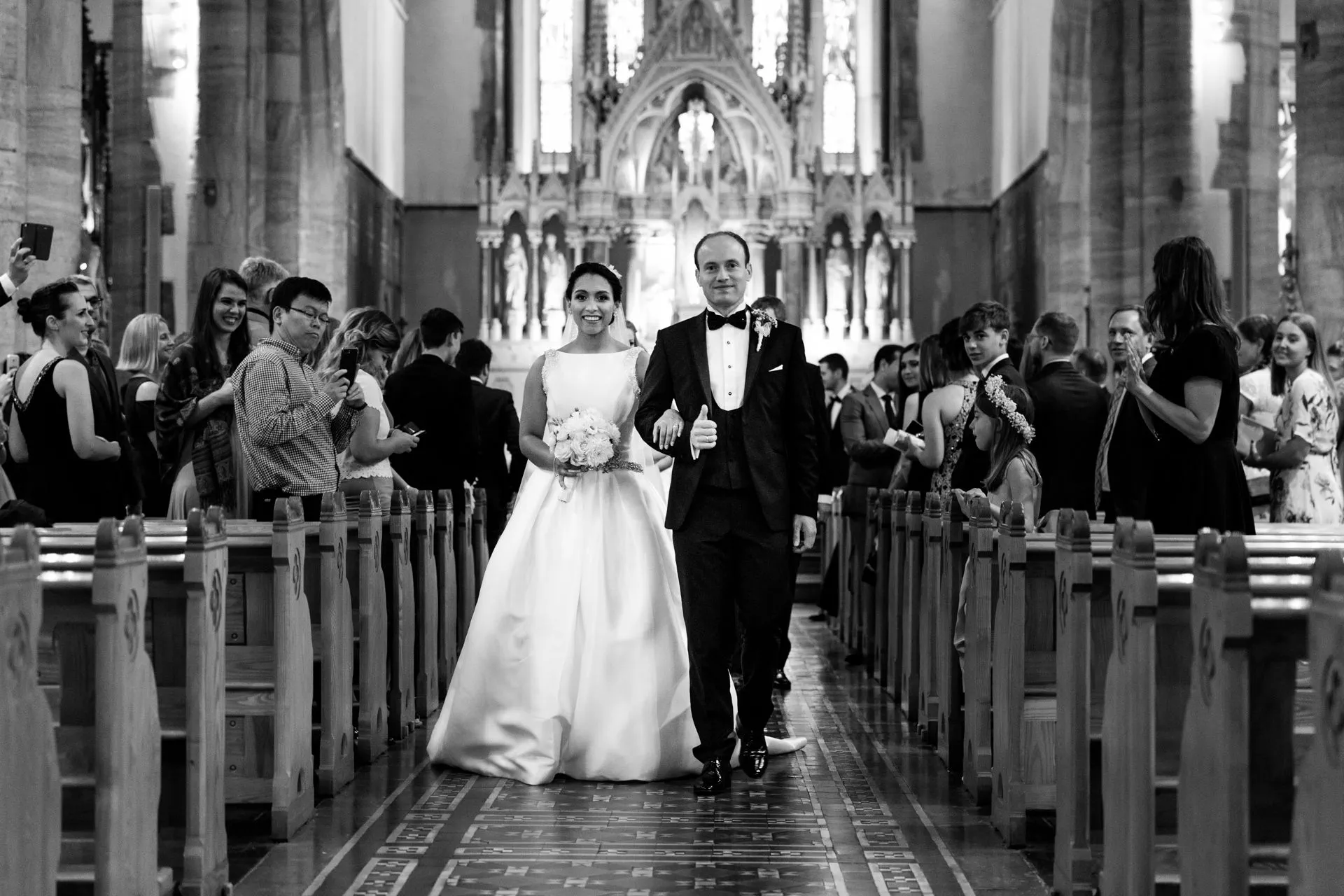 slottsbryllup nygift kirke prosesjon bryllup